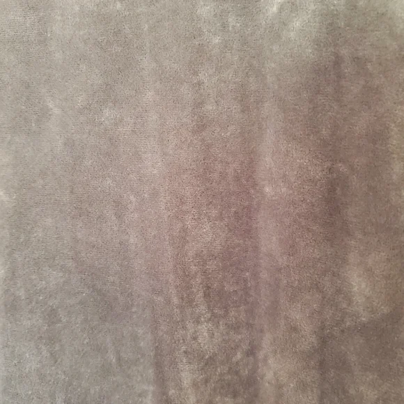 Spring & Mercer Gray Velvet Tie Lace up front Pullover Sweater Size Medium - Picture 4 of 5